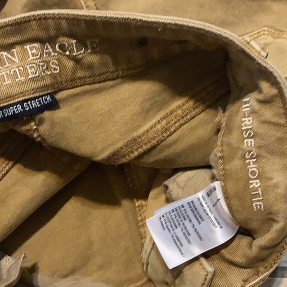 American Eagle Hi Rise Shortie Shorts Size 0 - Picture 3 of 3